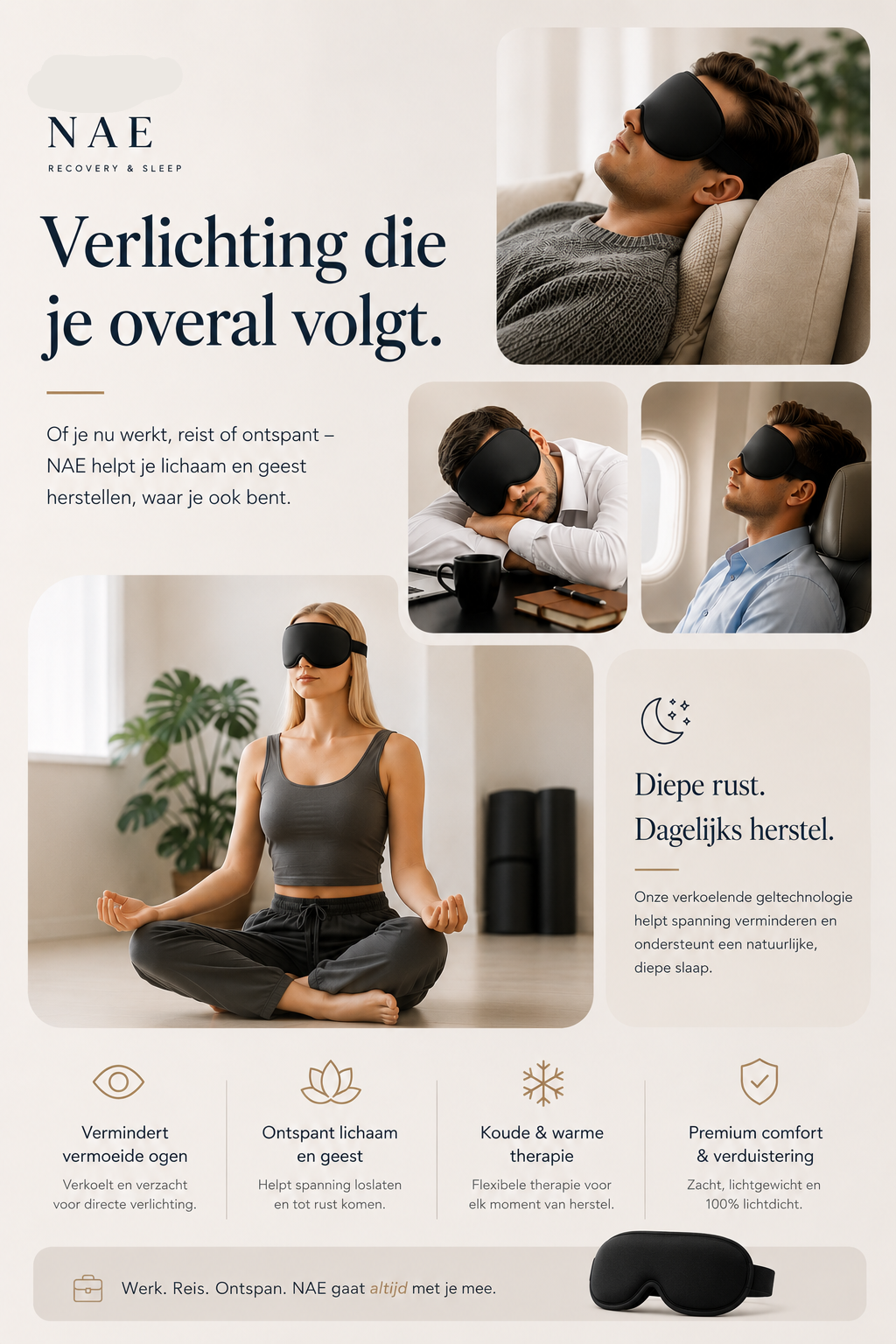 NAE Premium Comfort Sleep Mask
